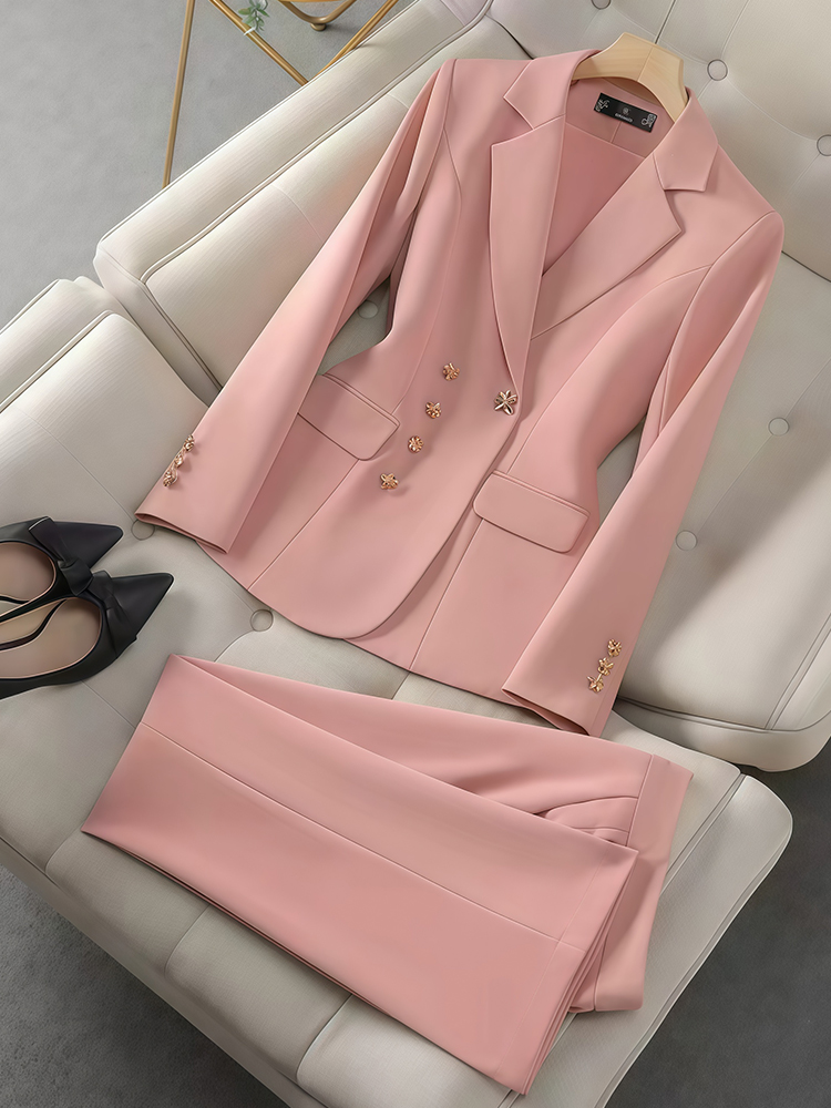 Winter Clothing Work - 2Pcs Women's Temperament Set Long Sleeved