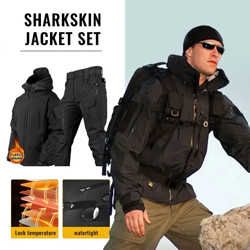 Winter Clothing Work - Men Thicken Soft Shell Winter Work