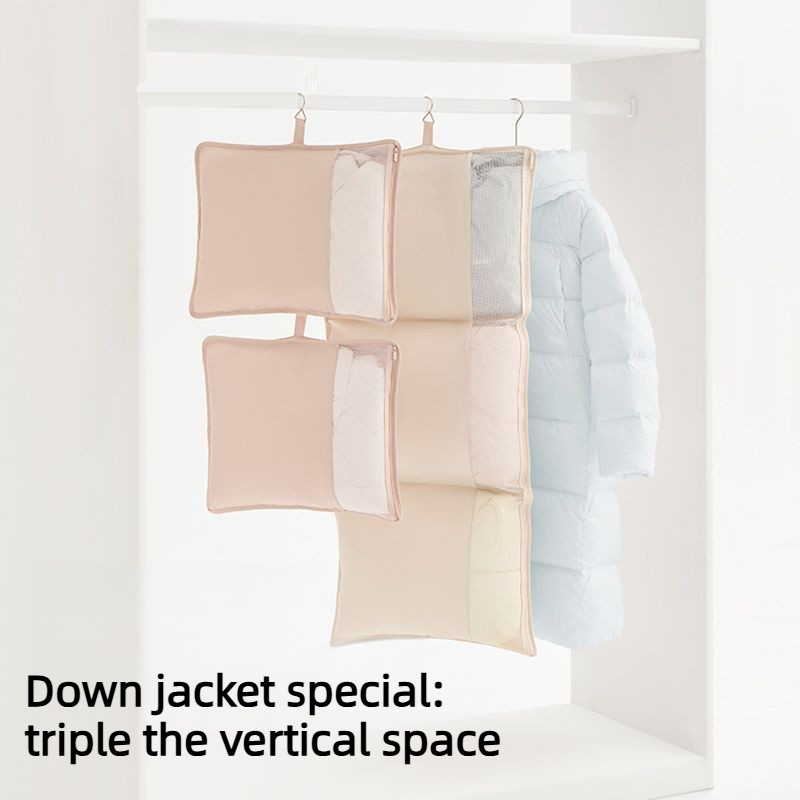 Winter Clothing Organizer - Stackable Foldable Mesh Hanging Organizer Bag