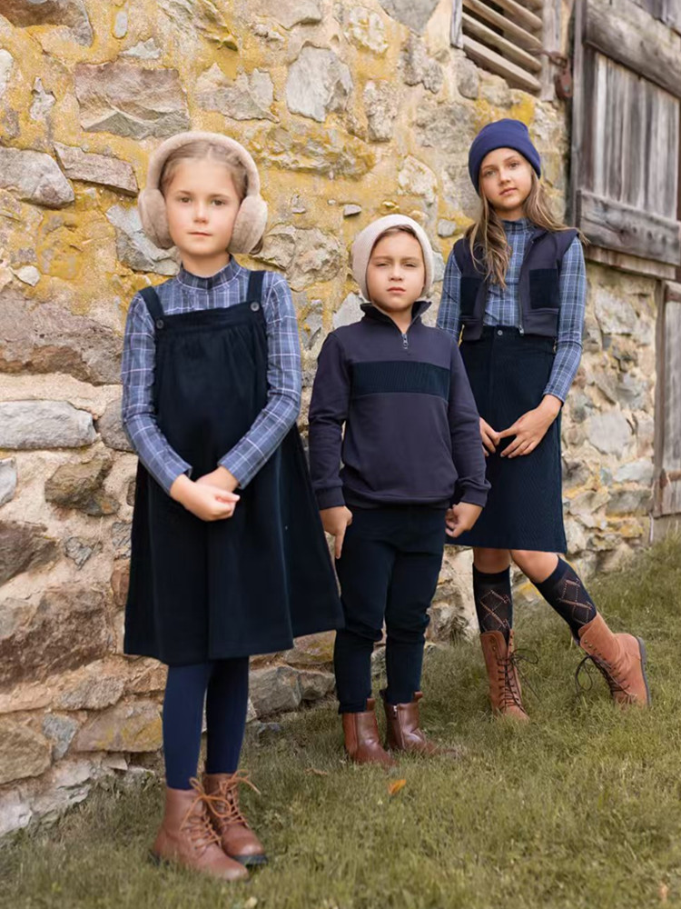 Winter Clothing For Toddlers - AP 2025 AW corduroy collection navy