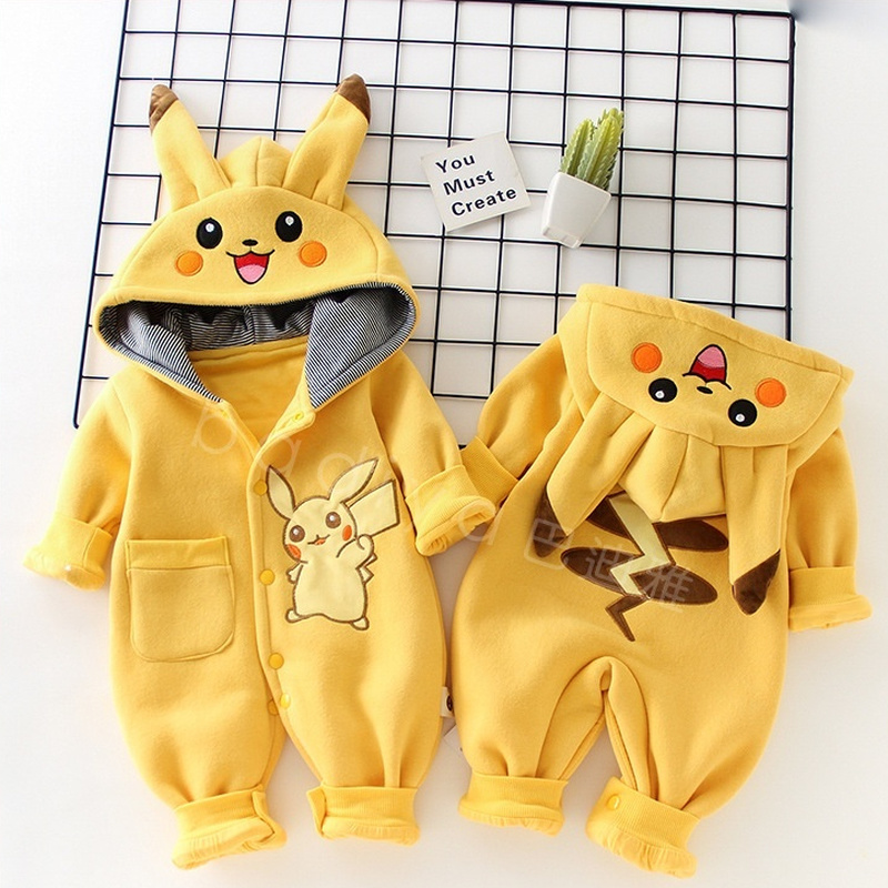 Winter Clothing For Toddlers - Cartoon Pocket Monsters Baby Pyjamsa Newborn