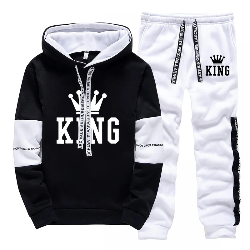 Winter Clothing Men - King Printing Tracksuit for Man Casual