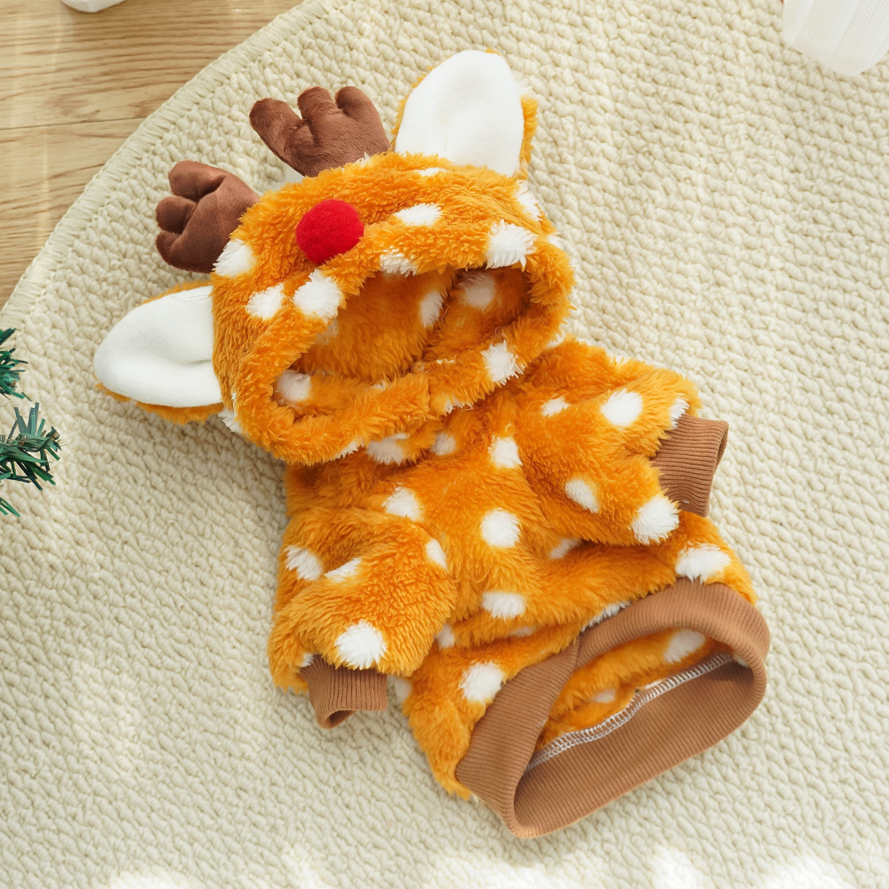 Cute Christmas Reindeer Pet Cl - Winter Clothing Must Haves 评论和价格