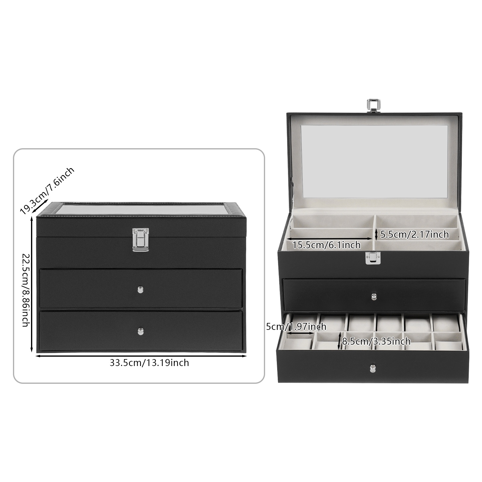 Watch Box Watches and Glasses  - Winter Clothing Organizer 评论和价格