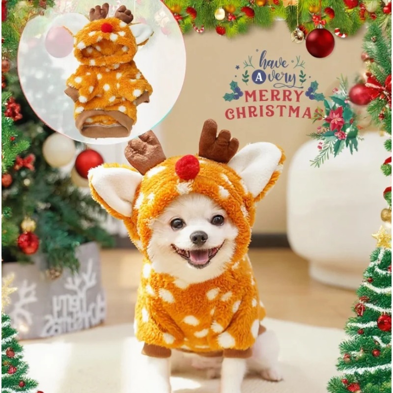 1pc Cute Christmas Reindeer Pe - Winter Clothing Must Haves 评论和价格