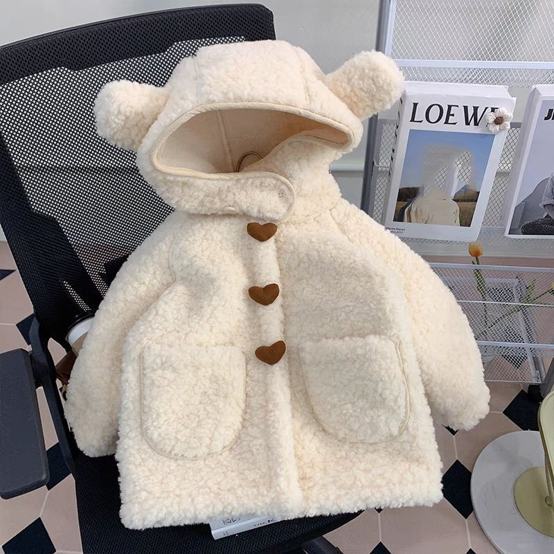 Thickened Fleece Girls Coats C - Winter Clothing Activities For Toddlers 评论和价格