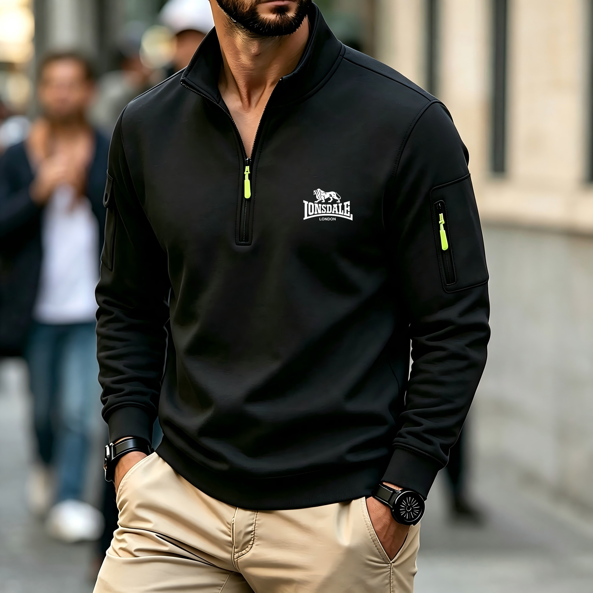 Men's Hooded Sweatshirt Spring - Winter Clothing Fashion 评论和价格