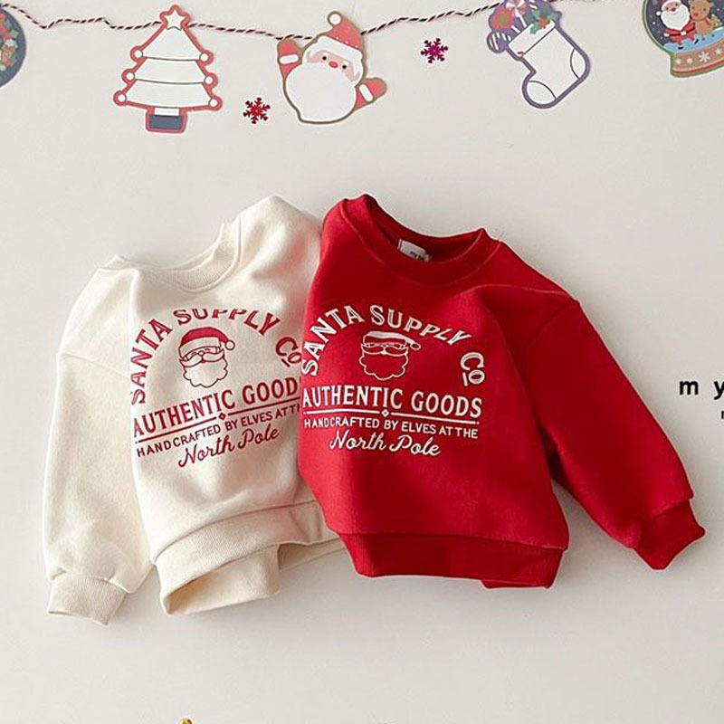 Christmas Children Fleece Swea - Winter Clothing Toddler 评论和价格
