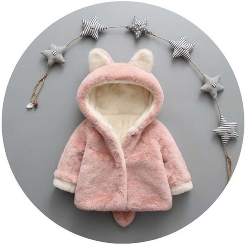 1 2 3 4 Years Plush Baby Jacke - Winter Clothing Toddler 评论和价格