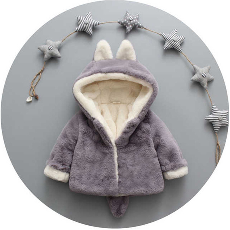 1 2 3 4 Years Plush Baby Jacke - Winter Clothing Toddler 评论和价格