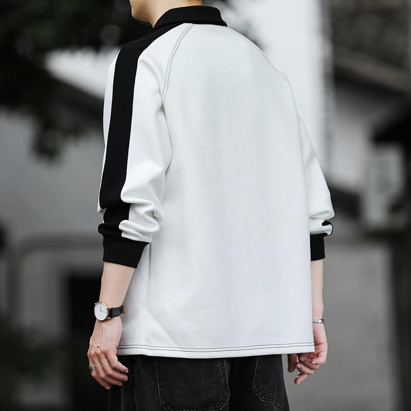 Color Contrast Mens Polo Shirt - Winter Clothing Quotes 评论和价格