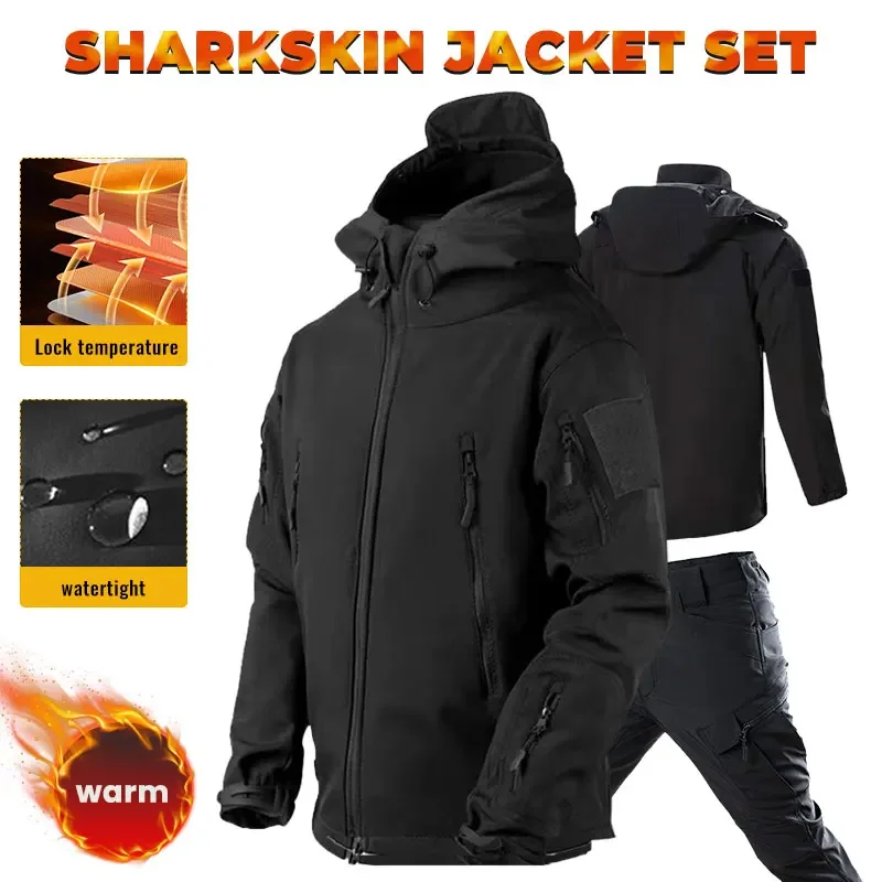 Men Thicken Soft Shell Winter  - Winter Clothing Work 评论和价格