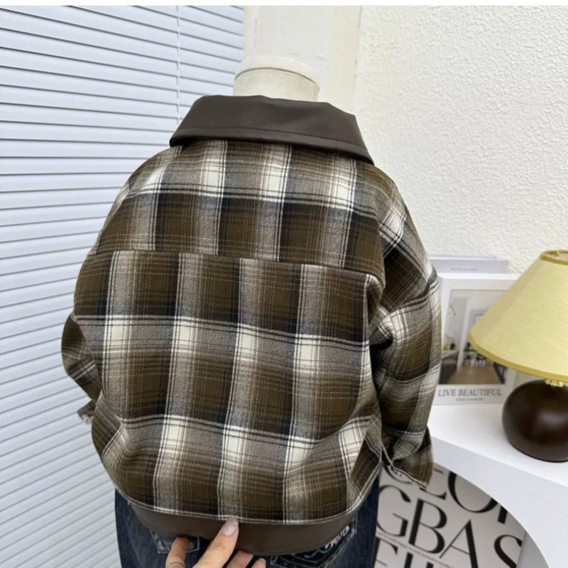 Children's Plaid Jacket Boys S - Winter Clothing For Toddlers 评论和价格