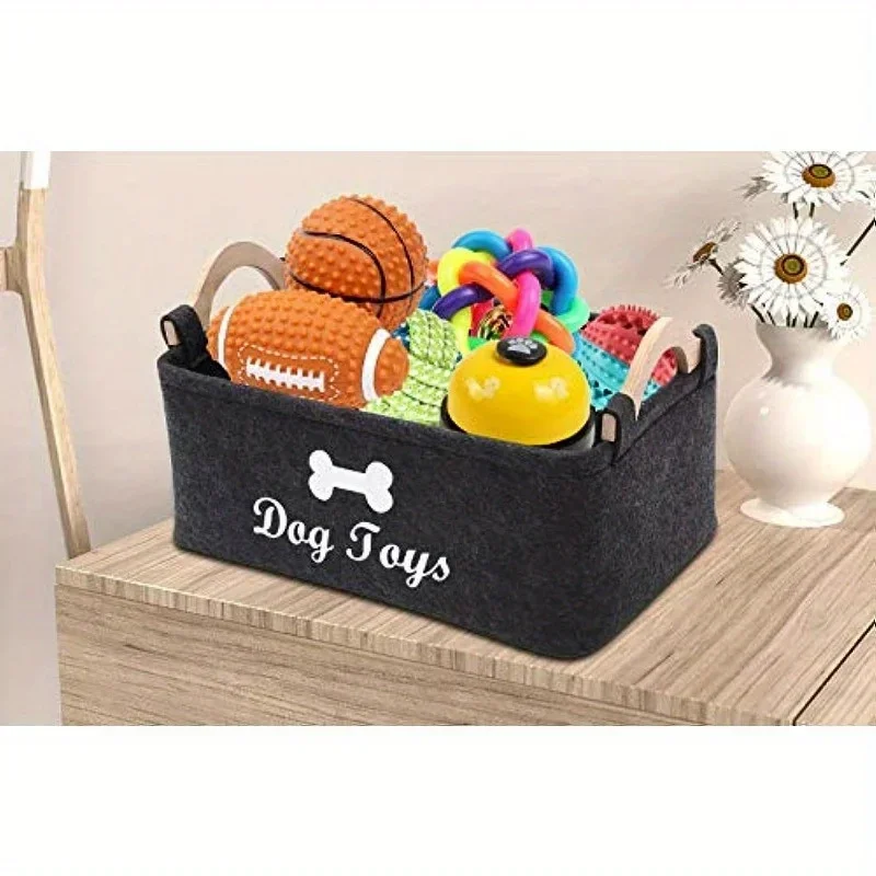 Felt pet toy box, dog toy box, - Winter Clothing Organizer 评论和价格