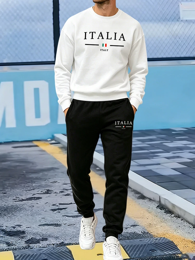 2026 Men's Tracksuit Print Cas - Winter Clothing Fashion 评论和价格