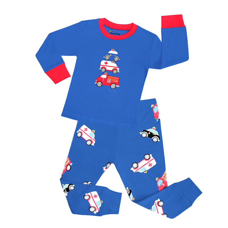 100 Cotton Boys Pajamas Sets 2 - Winter Clothing Toddler 评论和价格