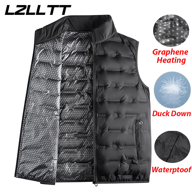 Winter Men Down Vests Mens wat - Winter Clothing Work 评论和价格