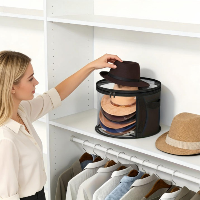 Winter Hat Storage Bucket Clot - Winter Clothing Organizer 评论和价格