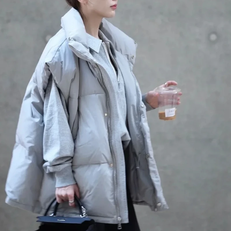 Solid Color Zipper Women's Ves - Winter Clothing Work 评论和价格
