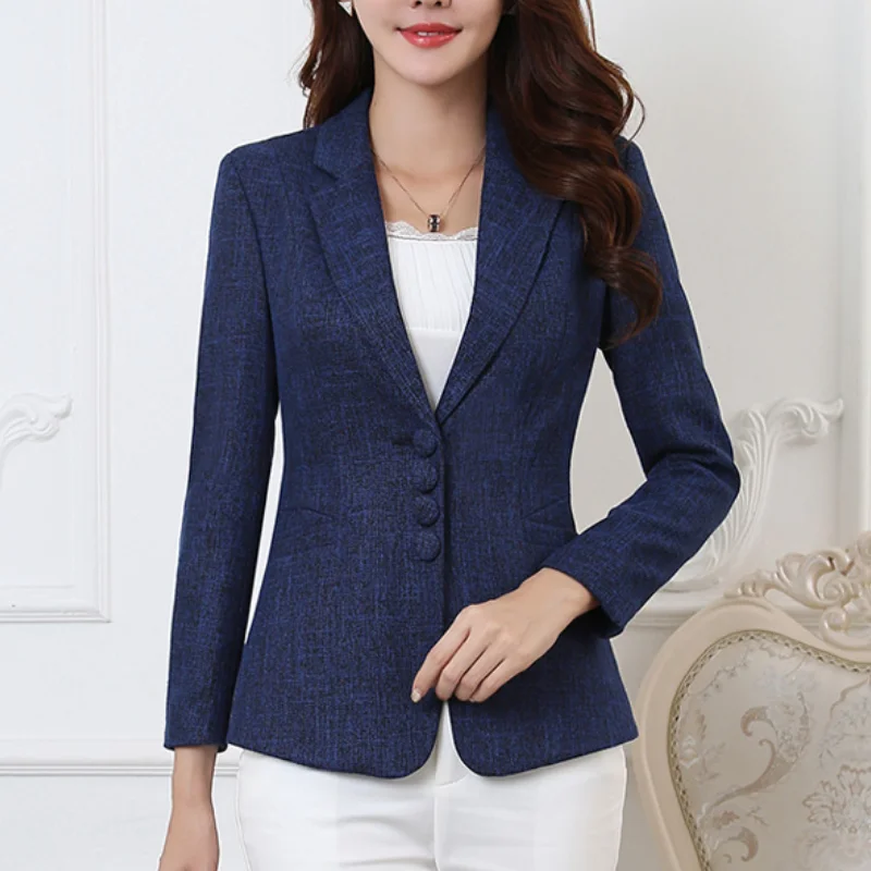 Fashion Women Blazers Jackets  - Winter Clothing Work 评论和价格