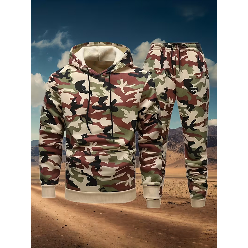 Autumn Camouflage 3D Print Hoo - Winter Clothing Usa 评论和价格