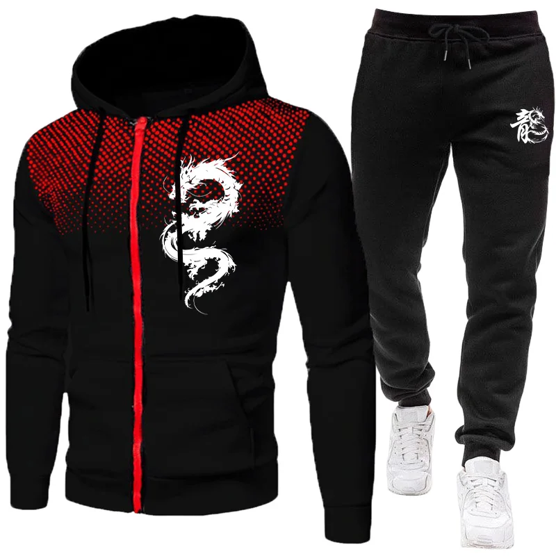 Men's Paris Dragon Pattern Fas - Winter Clothing Men 评论和价格