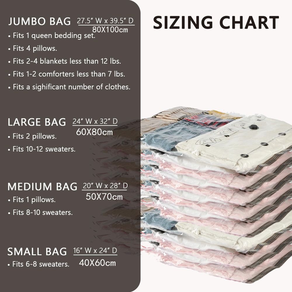 Thickened Vacuum Storage Bags  - Winter Clothing Organizer 评论和价格