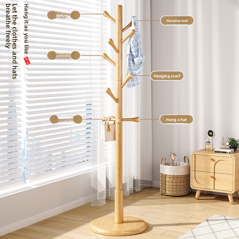 Solid Wood Freestanding Coat R - Winter Clothing Organizer 评论和价格