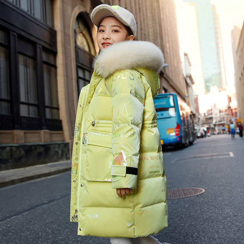5 to14 Years Girls Down Jacket - Winter Clothing Toddler 评论和价格