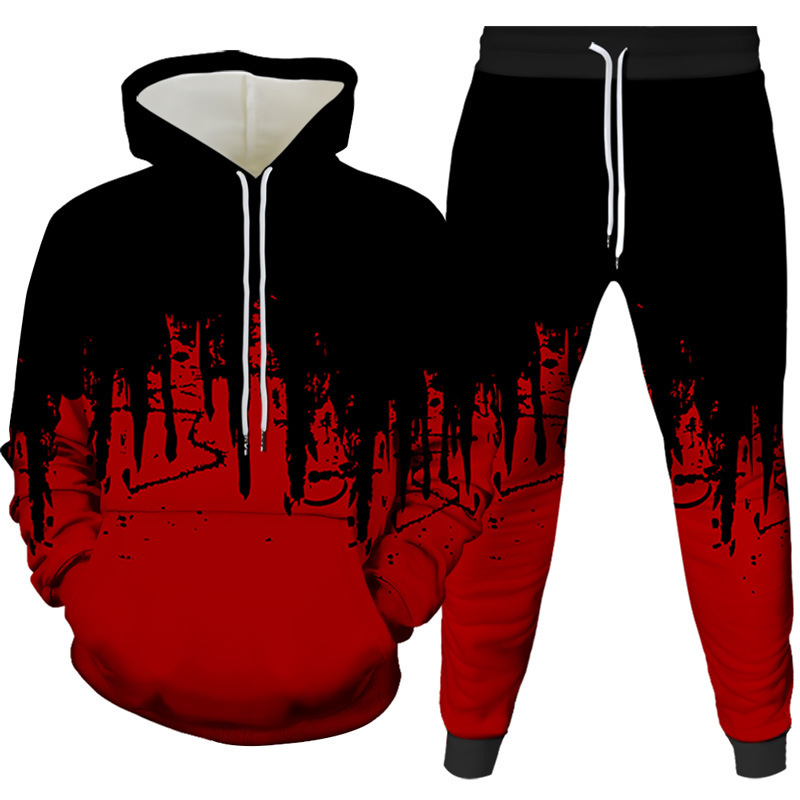 Ink Painting 3D Printed Hoodie - Winter Clothing Men 评论和价格