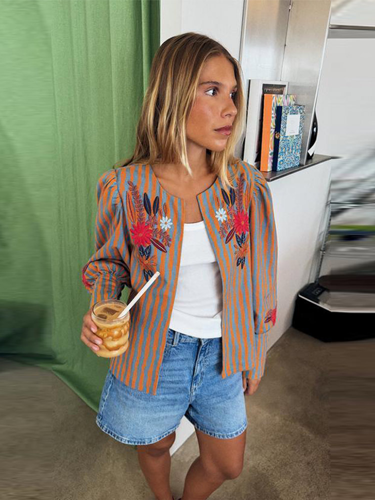 2026 Early Autumn Striped Flow - Winter Clothing Usa 评论和价格